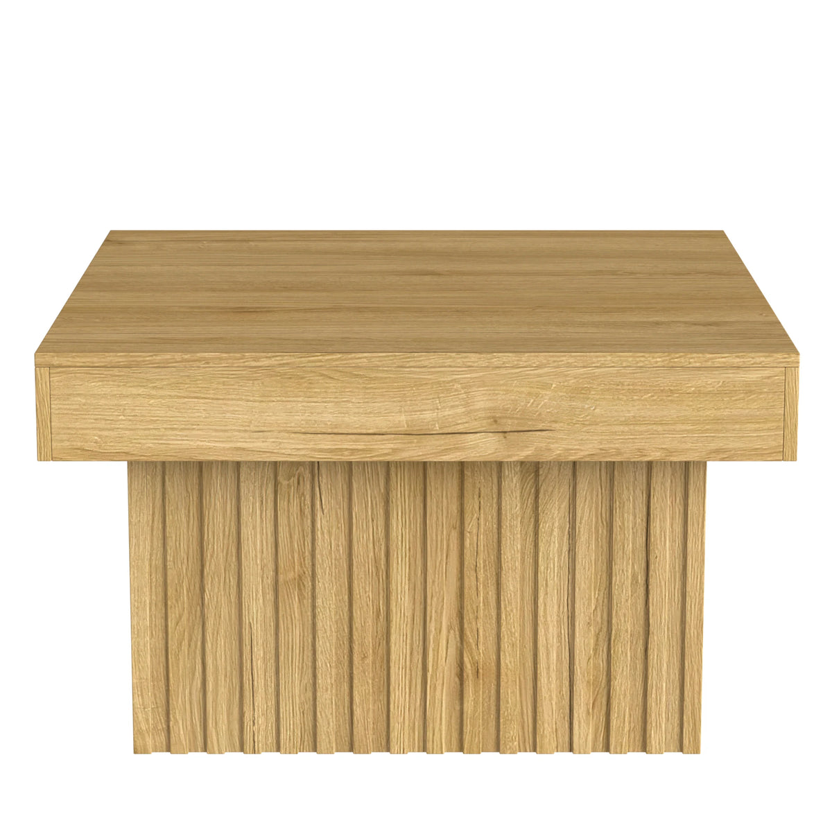 Table basse carrée Arco – Bois naturel, 79 cm – vue du produit