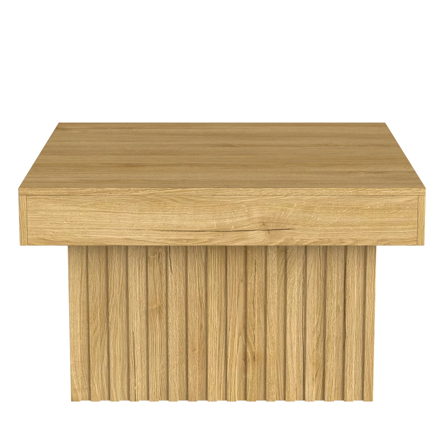 Table basse carrée Arco – Bois naturel, 79 cm – vue du produit