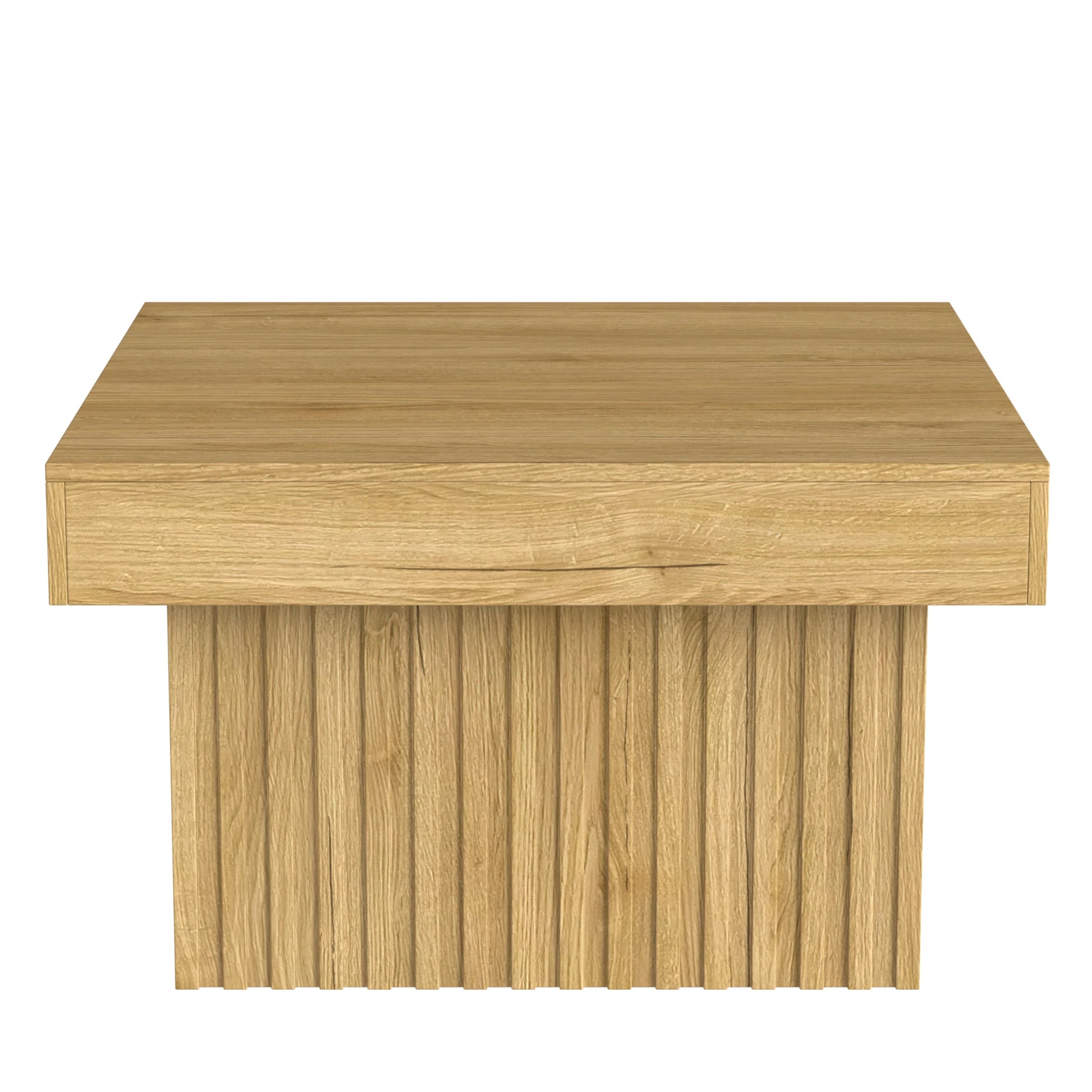 Table basse carrée Arco – Bois naturel, 79 cm – vue du produit