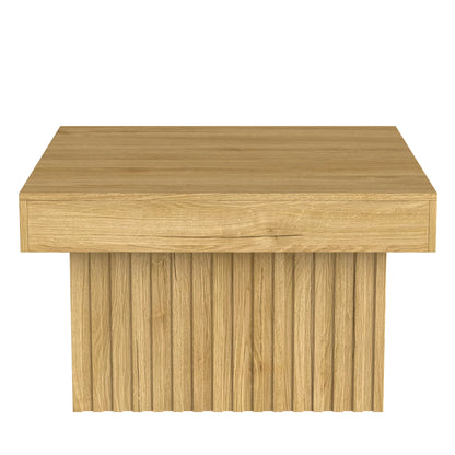 Table basse carrée Arco – Bois naturel, 79 cm – vue du produit