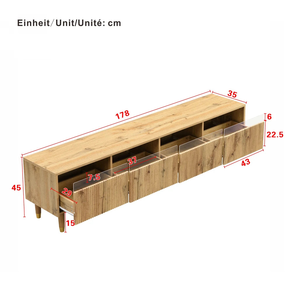 Ensemble TV Lucca – Meuble TV et table basse LED – vue du produit