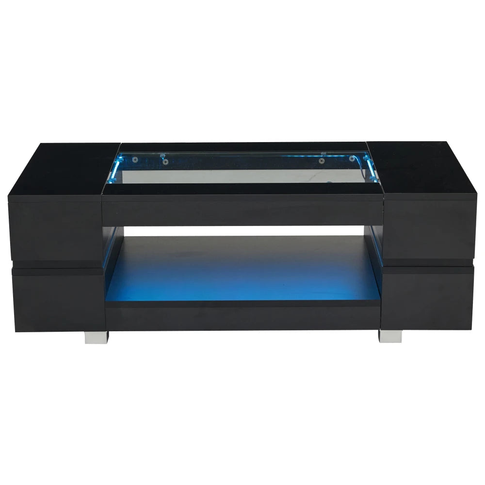 Table basse LED Lumea – Noir ou Blanc, 100 cm – vue du produit