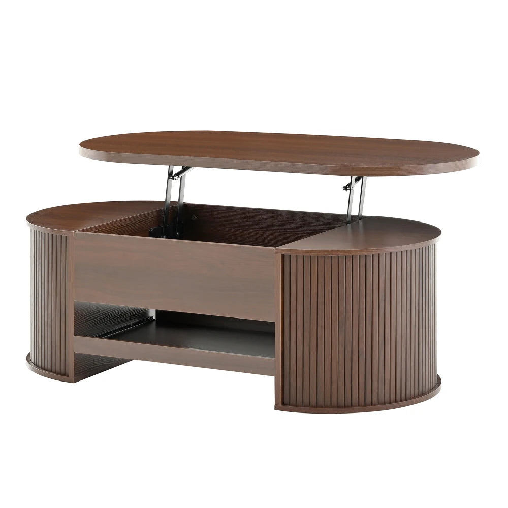 Table basse relevable Fano – Noyer, 110 cm – vue du produit